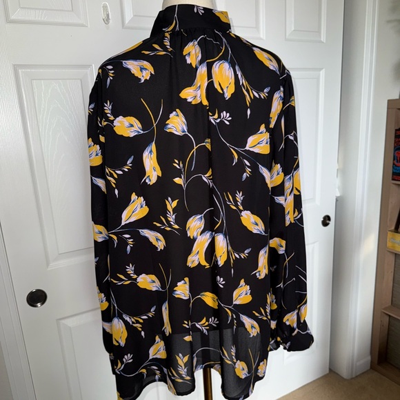 Modcloth Marvel the Masses Tie-Neck Blouse - 3X - Picture 3 of 11